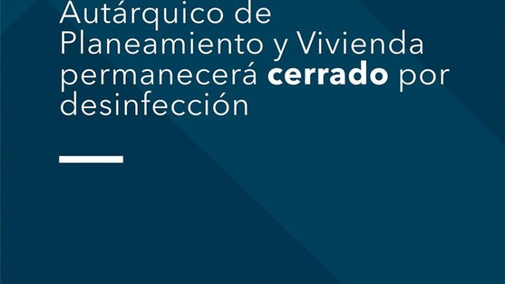 Este lunes, el IAPV cerrado por tareas de desinfección