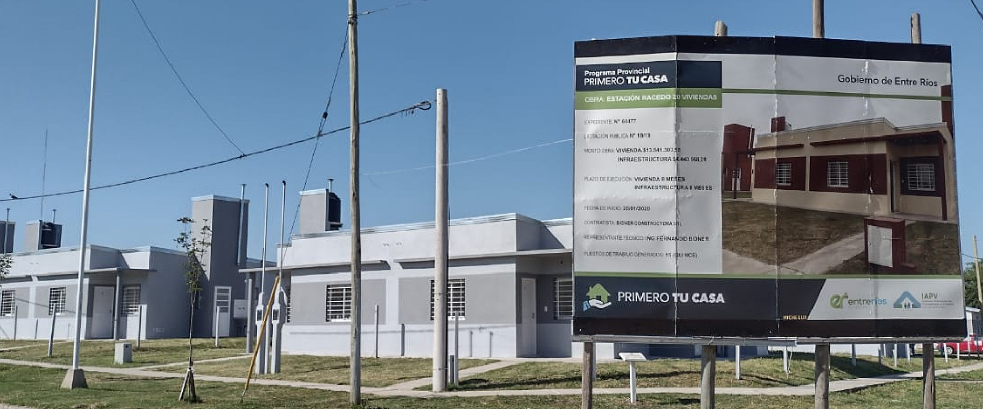Se licitan viviendas con fondos nacionales para Lucas González y Colón