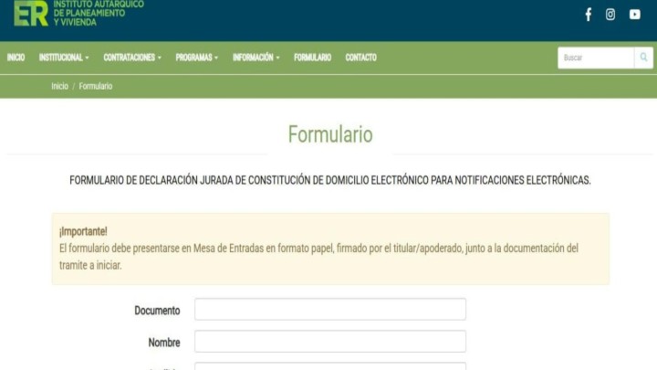 El IAPV implementa un formulario de notificaciones electrónicas