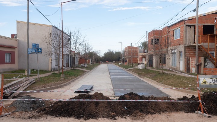 Avanza importante obra de pavimento en Concepción del Uruguay